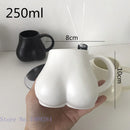 GobekUsa Lovely Butt Shape Ceramic Coffee Cup Storage Decoration
