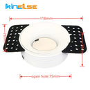 GobekUsa LED Round Recessed Ceiling Mount Downlight - MR16/GU10 Lamp Socket Holder Fixture