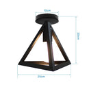GobekUsa Iron Cage Ceiling Light Modern Nordic Retro Black Loft E27 Home Lighting