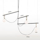 GobekUsa Glass Ball Pendant Light for Bedroom Bar Cafe Decor - Multi-Light Post-Modern Glass Lighting
