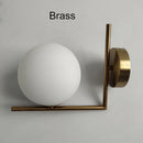 GobekUsa Gold Glass Ball Wall Sconce LED Round Ball Wall Lamp