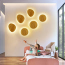GobekUsa LED Wooden Wall Lamp: Modern Nordic Indoor Lighting for Bedroom Bedside