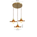 GobekUsa Green Glass Hanging Light: Modern LED Pendant Lamp for Living and Dining Room