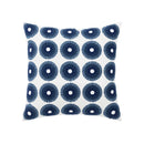 GobekUsa Blue Floral Geometric Embroidery Cushion Cover 45x45cm for a Cozy Home