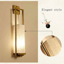 GobekUsa Chinese Style Wall Lamp for Bedroom & Living Room with E27 Cloth Light Fixture