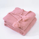 GobekUsa Knitted Woolen Ball Blanket - Super Warm Cozy Sofa Throw Blanket