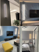 GobekUsa Elegant Black LED Wall Lamp for Bedroom, Living Room, Aisle, Sofa, & Ceiling
