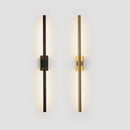 GobekUsa LED Metal Tube Wall Lamp Modern Black Gold Decor Sconce for Bedroom Foyer Bathroom