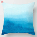 GobekUsa Blue Geometric Marble Stripe Line Pillowcases for Car Sofa Decor