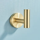 GobekUsa Brushed Gold Stainless Steel Bathroom Accessories Set - Towel Bar, Toilet Paper Holder, Hooks