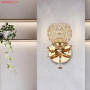 GobekUsa Golden Crystal Wall Lamps - Luxury Lighting Fixtures for Home Decor