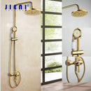 GobekUsa Golden Polished Shower Head with High Pressure Aerator Nozzle