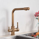 GobekUsa Black Kitchen Faucet with Rotatable Water Purification Feature