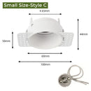 GobekUsa Adjustable Recessed LED Ceiling Downlight for GU10/MR16/MR11 Bulbs