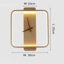 GobekUsa LED Wall Lamp Wall Clock Modern Design Nordic Luxury Simple For Hotel Bedside