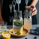 GobekUsa Glass Drinkware Set - Strong Borosilicate Glass - Cold Drink Cup, Tumbler, Juice Milk Pot