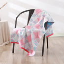GobekUsa Bohemian Floral Cotton Gauze Bath Towel 70*140 - Soft & High Quality for Women, Children, and Adults