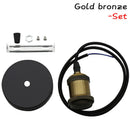 GobekUsa Industrial Pendant Light Lamp E27 90-265V Edison Bulb Holder Loft Home Decor