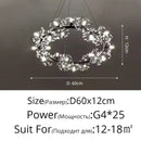 GobekUsa Dandelion Flower Chandelier LED Lamp for Living Room Bedroom Restaurant Bouquet Decor
