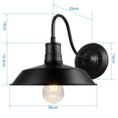 GobekUsa Black Cage Guard Wall Sconce LED Lamp Indoor Retro Lighting Fixture