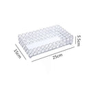 GobekUsa Crystal Glass Mirror Tray Cosmetic Jewelry Organizer Shelf Storage