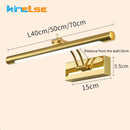 GobekUsa LED Stainless Steel Bathroom Wall Lamp with Switch