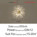 GobekUsa Gold/Silver LED Crystal Chandelier for Home Living Dining Study Hall Bedroom