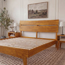 Aurora Solid Wood Bed Frame by Megsu