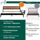Callisto Solid Wood Bed Frame by Megsu