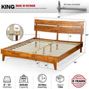 Aurora Solid Wood Bed Frame