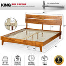 Aurora Solid Wood Bed Frame by Megsu