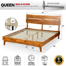 Aurora Solid Wood Bed Frame by Megsu
