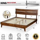 Aurora Solid Wood Bed Frame by Megsu