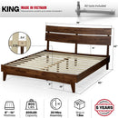Aurora Solid Wood Bed Frame