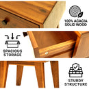 Sofia Solid Wood Nightstand by Megsu