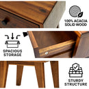 Sofia Solid Wood Nightstand by Megsu