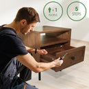 Savana Solid Wood Single-Drawer Nightstand by Megsu