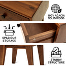 Sofia Solid Wood Nightstand by Megsu