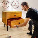 Savana Solid Wood 2-Drawer Nightstand by Megsu