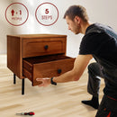Savana Solid Wood 2-Drawer Nightstand by Megsu
