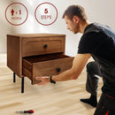 Savana Solid Wood 2-Drawer Nightstand by Megsu