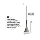 GobekUsa Concrete Pendant Lights: Nordic Modern LED E27 Industrial Lamp for Home Decor