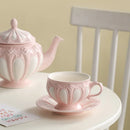 GobekUsa Elegant Porcelain Tea Set: Teapot, Cups, Saucers, High-Grade Coffee Pot, Perfect for Parties