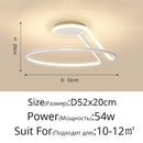 GobekUsa Aluminum LED Chandelier: Modern Minimalist Bedroom Kitchen Lighting Fixtures