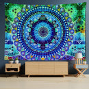 GobekUsa Grey Mandala Carpet Tapestry Wall Hanging Decor Hippie Yoga Mat Tapestries