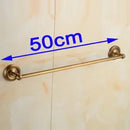 GobekUsa Brass Single Towel Bar in Antique Finish for Stylish Bathroom Décor