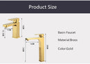 GobekUsa Gold Basin Faucet: Single Handle Bathroom Sink Tap & Brass Lavatory Mixer