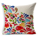 GobekUsa Green Leaves Decorative Throw Pillowcase 45*45cm for Sofa Home Decor