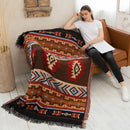 GobekUsa Geometric Cotton Knitted Sofa Blanket & Tapestry