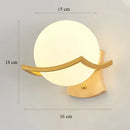 GobekUsa Iron Wall Lamp with Glass Ball, Elegant Sconce Light for Home Stairs and Reading